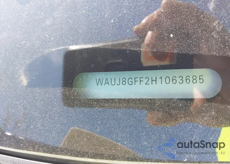 2017 Audi A3 2.0T Premium z USA, uszkodzony, nr VIN WAUJ8GFF2H1063685